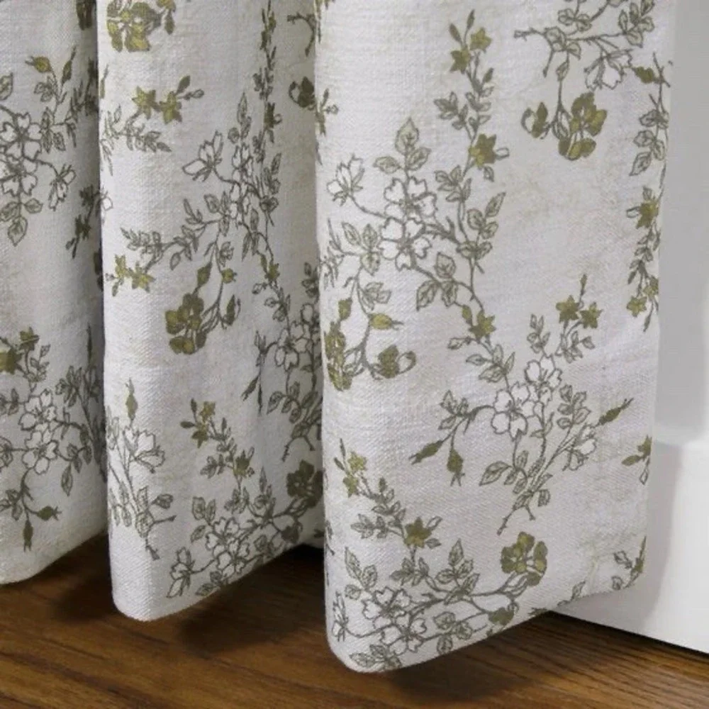 TWOPAGES Sara Le Print Linen Drapery Pleated Vintage CottonWhite Set 4)26